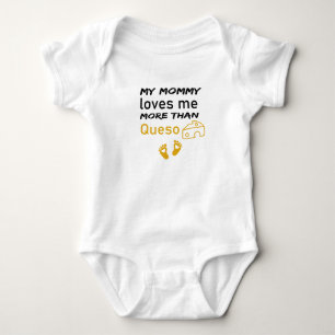 Meine Mama Lieben mir mehr als Queso Niedlich Baby Baby Strampler