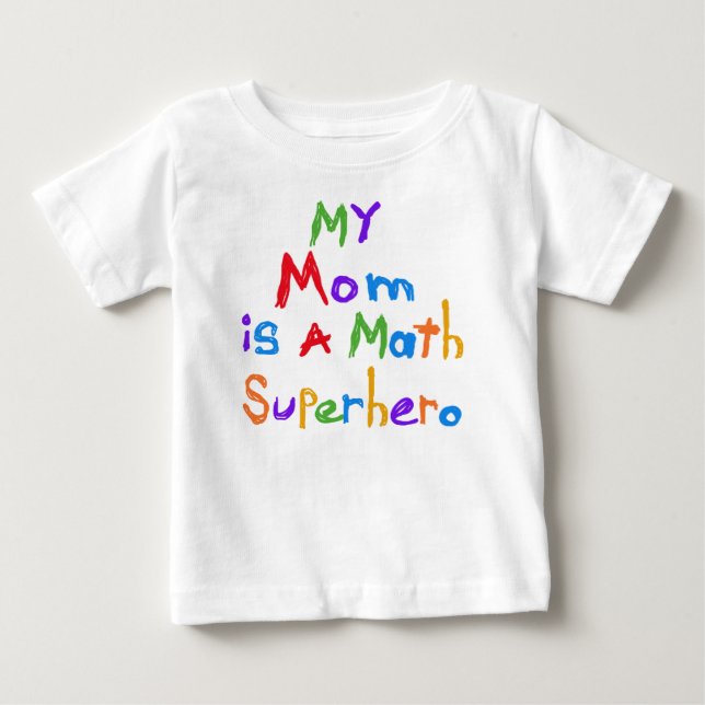 Meine Mama Mathe Superhero T - Shirt und Geschenke (Vorderseite)