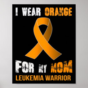 MEINE MAMA MEIN LEUKEMIA WARRIOR Leukämie Bewussts Poster