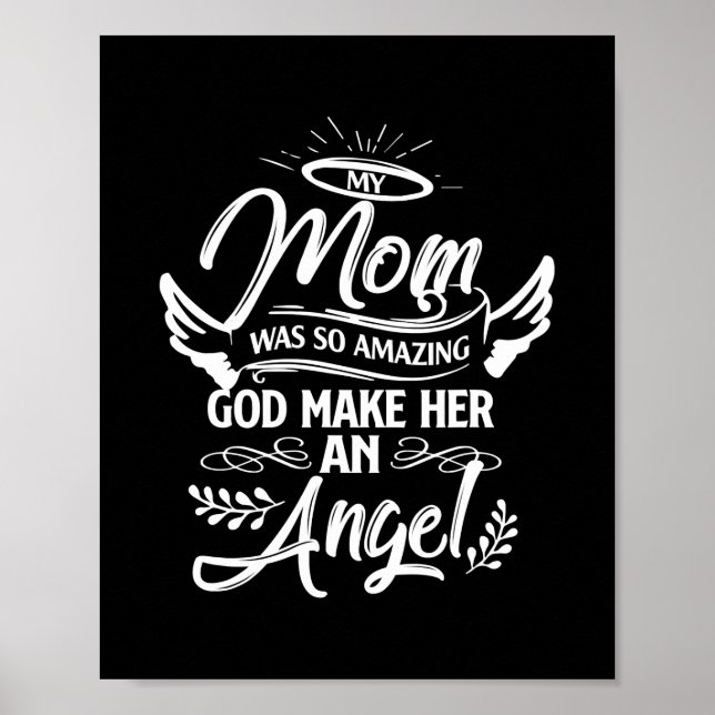 Meine Mama Phantastischer Gott macht sie zu einer  Poster (Vorne)