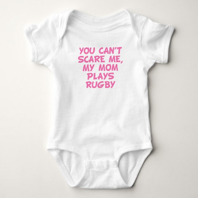 Meine Mama Plays Rugby Baby Strampler (Vorderseite)