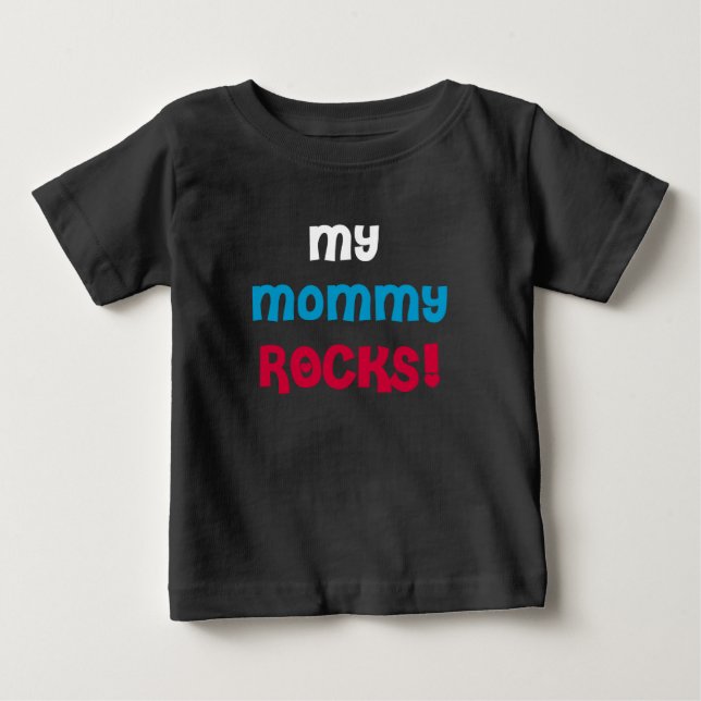 Meine Mama Rocks Baby T-shirt (Vorderseite)
