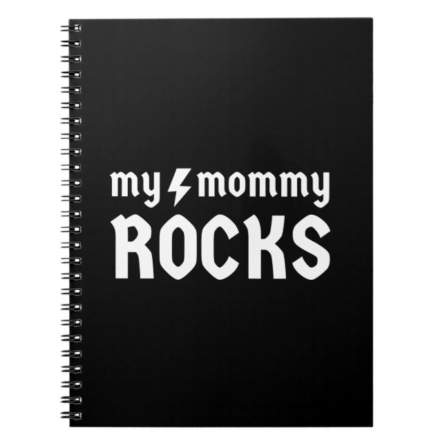 Meine Mama Rocks Notizblock (Vorderseite)