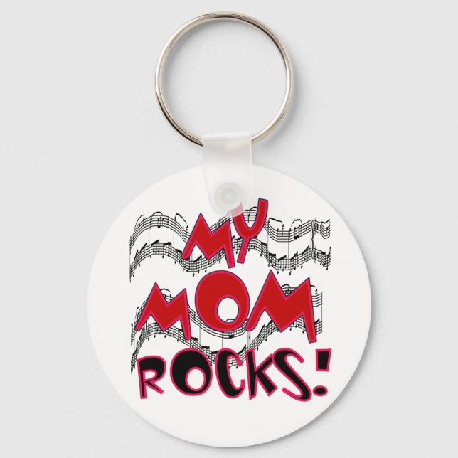 Meine Mama Rocks Schlüsselanhänger (Vorderseite)