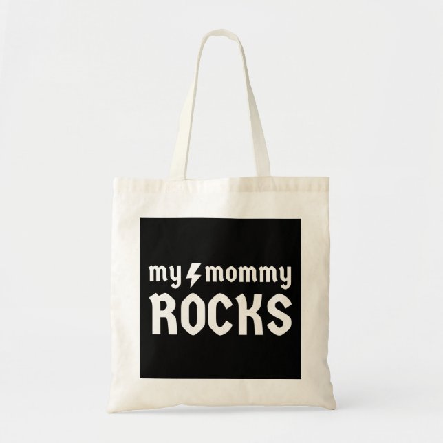 Meine Mama Rocks Tragetasche (Vorne)