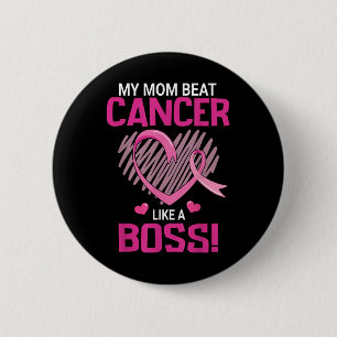 Meine Mama schlägt Brustkrebs wie ein Boss-Krieger Button