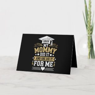 Meine Mama tat es und sie machte es für mich Mama  Dankeskarte