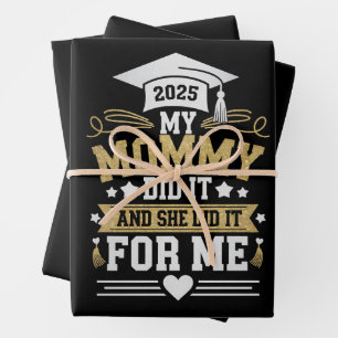 Meine Mama tat es und sie machte es für mich Mama  Geschenkpapier Set