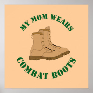 Meine Mama trägt Kampf-Stiefel - Plakat