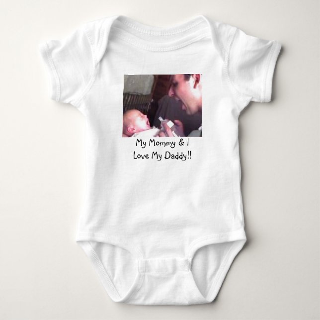 Meine Mama u. i-Liebe mein Vati!! Baby Strampler (Vorderseite)