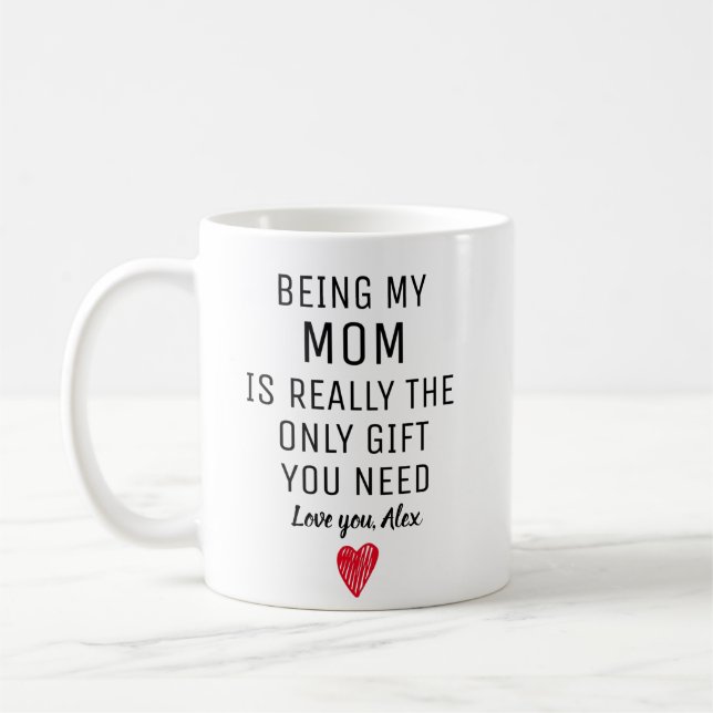 Meine Mama zu sein ist wirklich das einzige Gesche Kaffeetasse (Links)