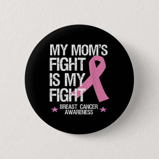 Meine Mamas kämpfen gegen Brustkrebs Button (Vorderseite)