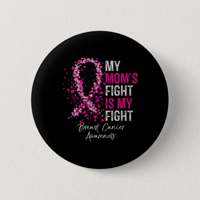 Meine Mamas kämpfen gegen Brustkrebs Button (Vorderseite)