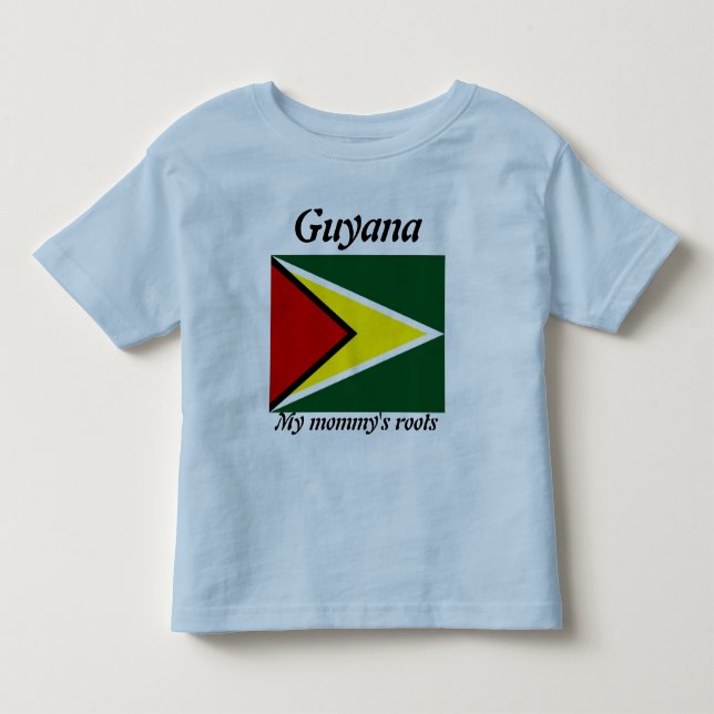 Meine Mama's Roots Guyana Kinder T - Shirt (Vorderseite)