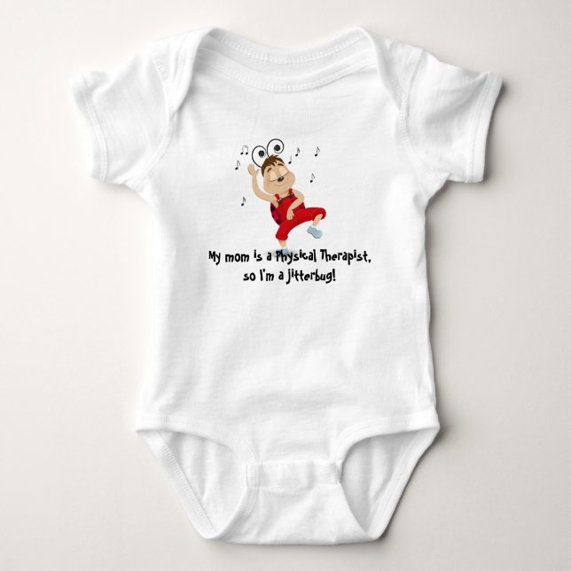 Meine Mamma ist ein körperlicher Therapeut Baby Strampler (Vorderseite)