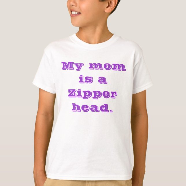 Meine Mamma ist ein Reißverschlusskopf T-Shirt (Vorderseite)
