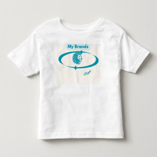 Meine Marken" Elegantes Blaues Löwen-Logo Maßgesch Kleinkind T-shirt
