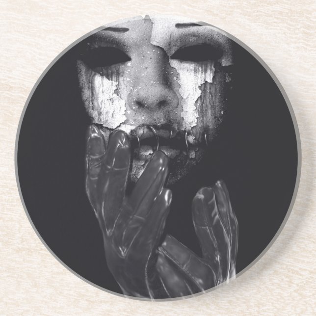 Meine Maske fallen Getränkeuntersetzer (Vorne)