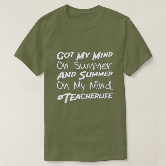 Meine Meinung zum Sommer got | Teacher Life Funny  T-Shirt (Design vorne)
