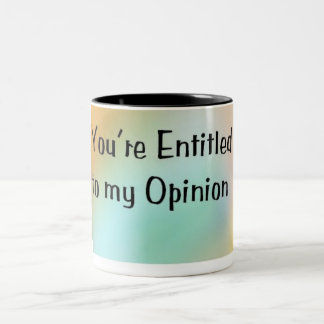 Meine Meinung Zweifarbige Tasse