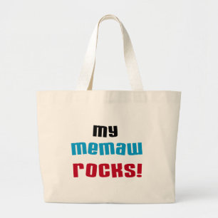 Meine Memaw Rocks T - Shirt und Geschenke Jumbo Stoffbeutel