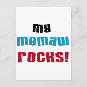 Meine Memaw Rocks T - Shirt und Geschenke Postkarte