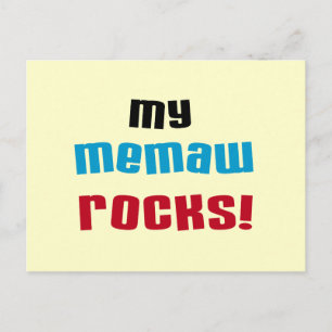 Meine Memaw Rocks T - Shirt und Geschenke Postkarte
