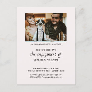 Meine Menschen heiraten Foto  Verlobung Postkarte