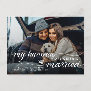 Meine Menschen heiraten Hochzeit Ankündigungspostkarte