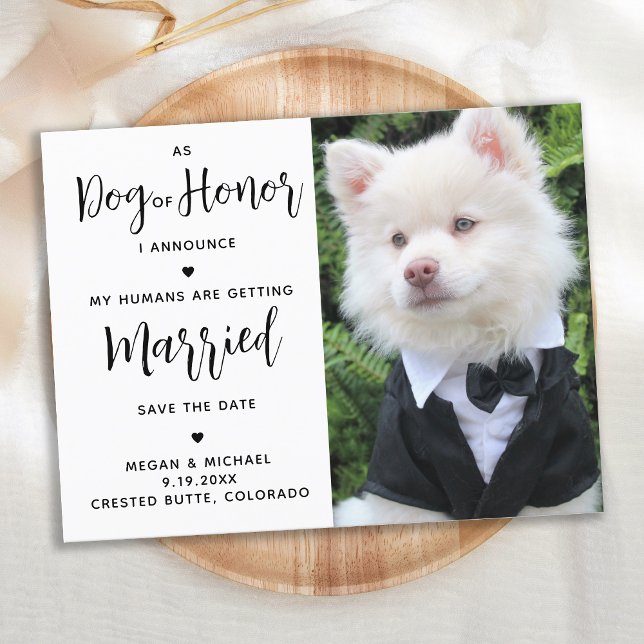 Meine Menschen werden heiraten - Moderne Hochzeit  Ankündigungspostkarte (Von Creator hochgeladen)