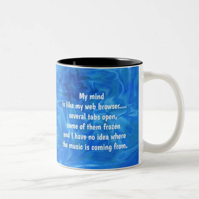Meine Mind-Coffee-Tasse Zweifarbige Tasse (Rechts)