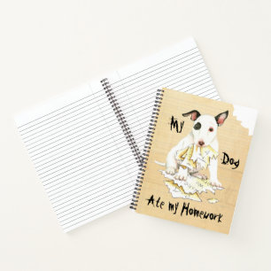 Meine Mini Bull Terrier Ate Meine Hausaufgaben Notizbuch