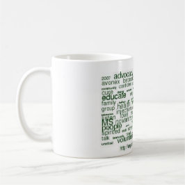 Meine Mitgliedstaat-Zeitschrift - wordcloud Kaffeetasse
