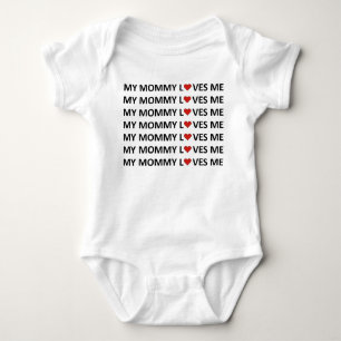 MEINE MOMMEY LIEBEN ME - RED HEART Baby Bodysuit Strampler