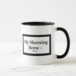 Meine Morgenkaffee-Tasse – Personalisiert – Name h Tasse