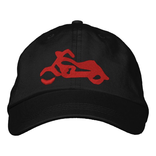 Meine Motorradkappe Bestickte Kappe (Vorderseite)
