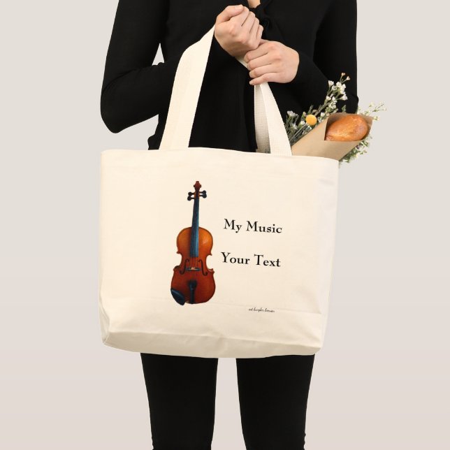 Meine Musik Jumbo Stoffbeutel (Vorderseite (Produkt))