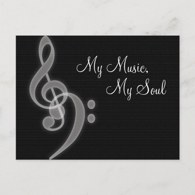 Meine Musik, meine Soul-Postkarte Postkarte (Vorderseite)