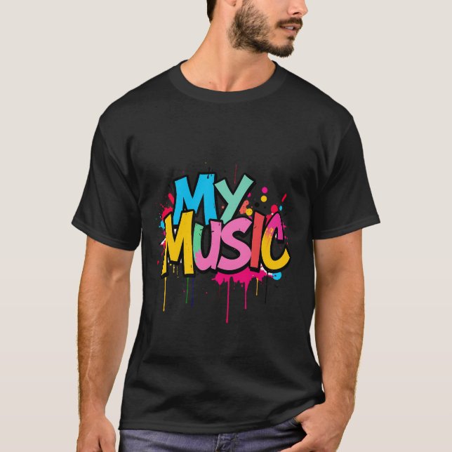 MEINE MUSIK T-Shirt (Vorderseite)