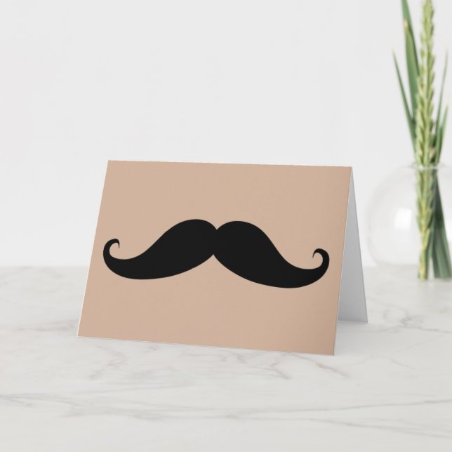 Meine Mustache-Grußkarte Karte (Vorderseite)