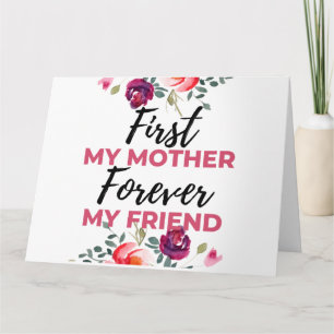 Meine Mutter für immer mein Freund schwarz Karte