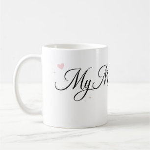 Meine Mutter ist die Beste Elegant Script Tasse