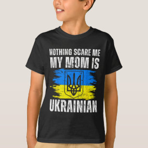 Meine Mutter ist ukrainisch Ukraine-Stolz-Flagge E T-Shirt