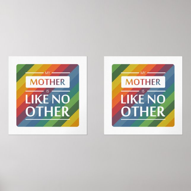 Meine Mutter ist wie keine andere Bilderwand Sets (Vorderseite)