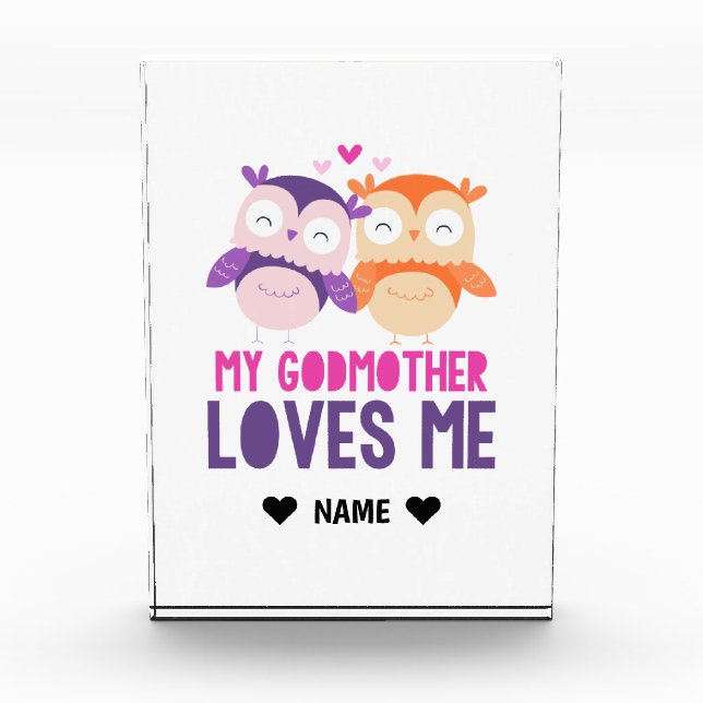 Meine Mutter Liebe Ich - Eule Fotoblock (Vorderseite)