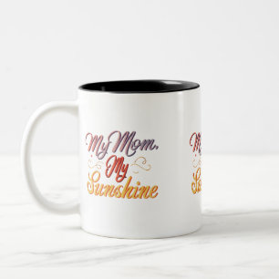 Meine Mutter, mein Sonnenschein - Zweifarben-Tasse Zweifarbige Tasse