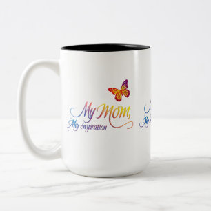 Meine Mutter, meine Inspiration - Zweifarben-Tasse Zweifarbige Tasse