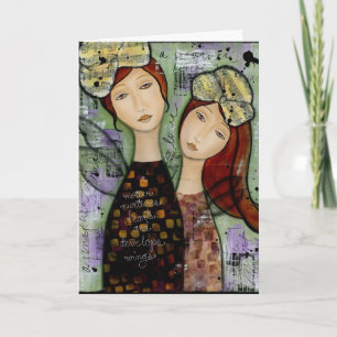 Meine Mutter, meine Tochter-Grußkarte Karte