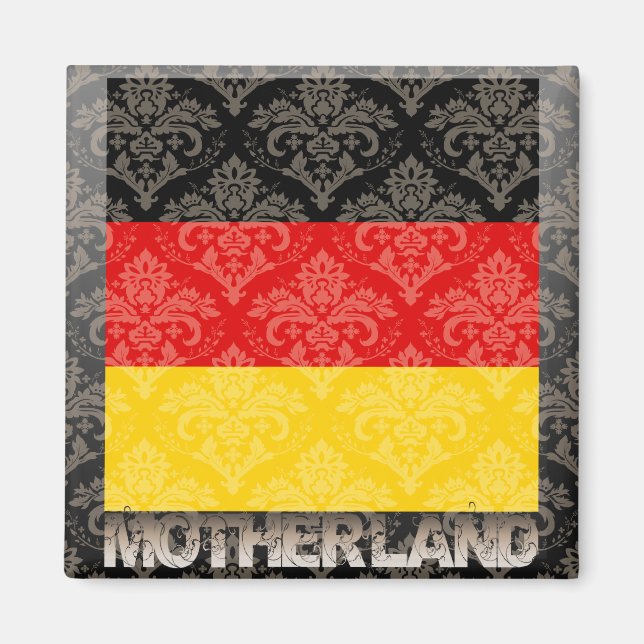 Meine Mutterland Deutschland Magnet (Vorne)