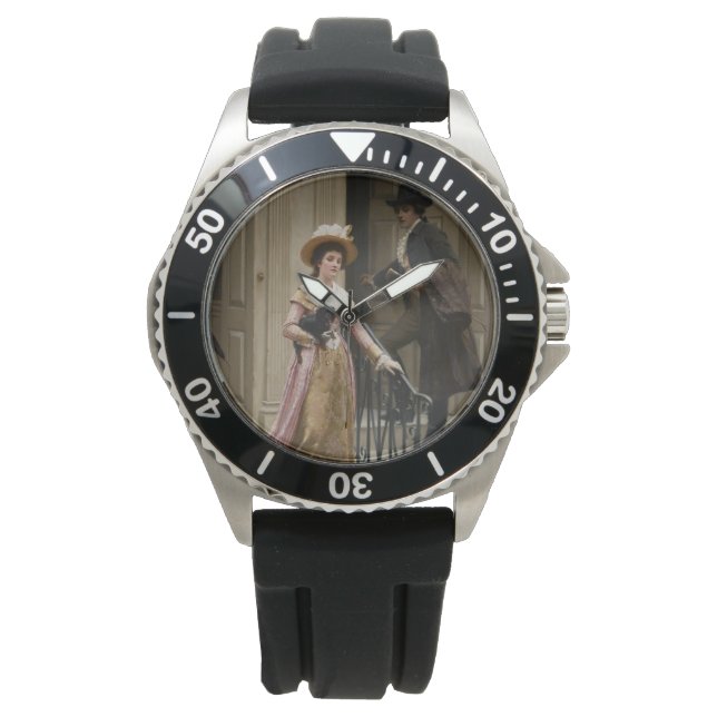 Meine Nachbarin nebenan (Flirting Couple) (Schönhe Armbanduhr (Vorderseite)